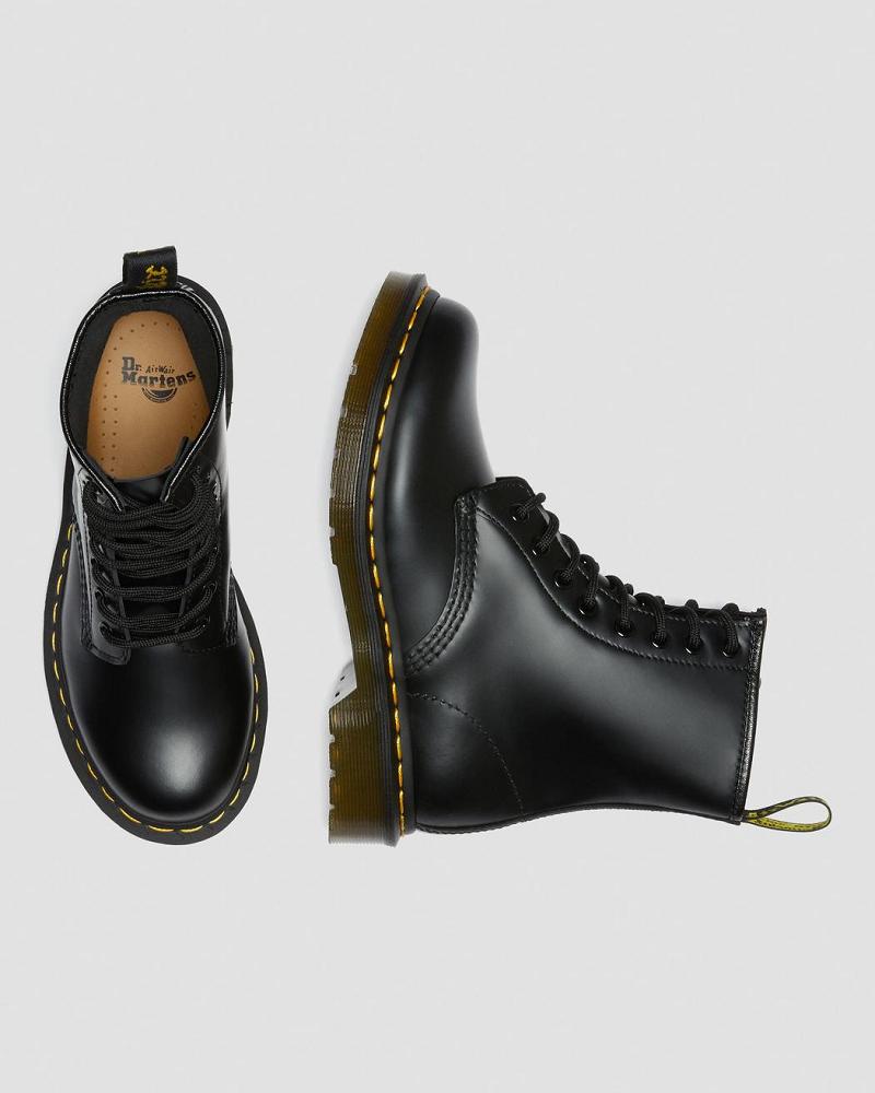 Dr Martens 1460 Smooth Læder Snørestøvler Dame Sort | DK 208DFM